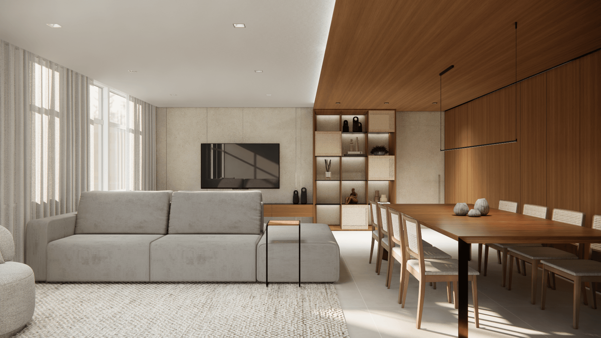 Projeto de design interior moderno 2